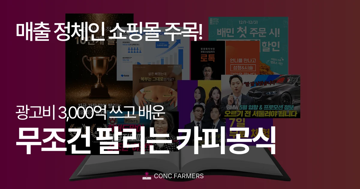 매출 정체인 쇼핑몰 주목! 3,000억 쓰고 배운 무조건 팔리는 카피 공식