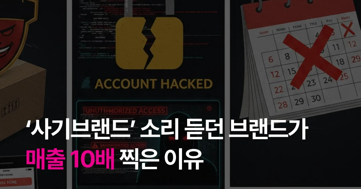 '사기브랜드' 소리 듣던 브랜드가 매출 10배 찍은 이유 ‘사기브랜드’ 소리 듣던 브랜드가 매출 10배 찍은 이유
