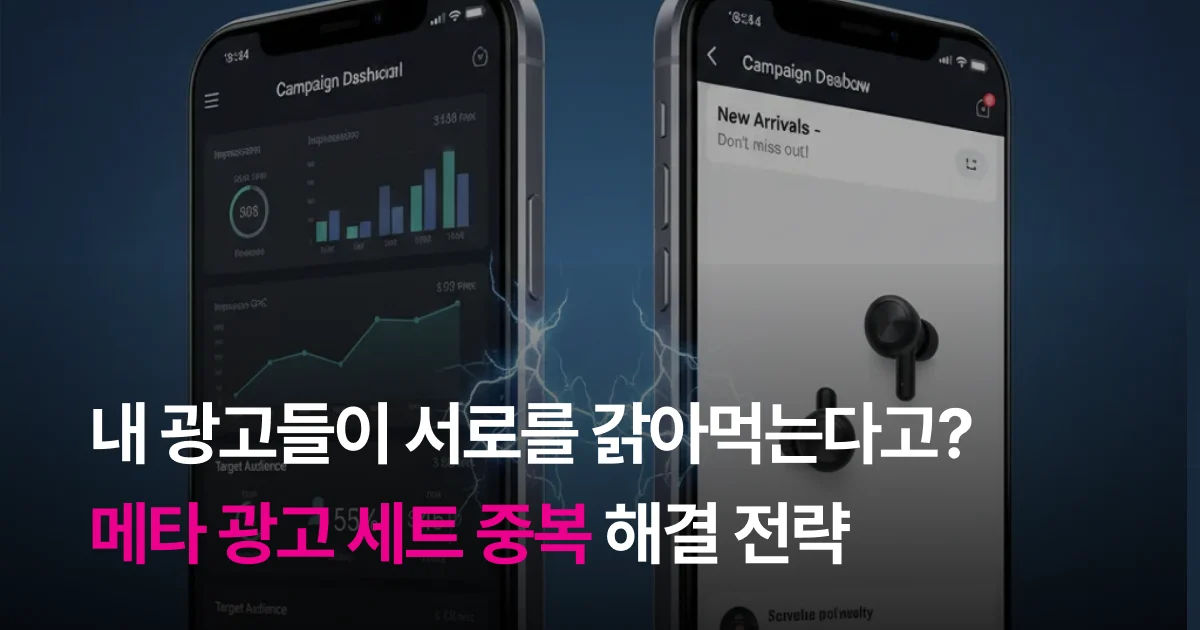 내 광고들이 서로를 갉아먹는다고? 메타 광고 세트 중복 해결 전략
